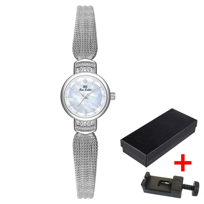 Classic Retro Luxury Jewelry Wheat Ear Watch Strap Unique Rhinestone Women\'s Watch Pointer Gold Silver Waterproof Clock Gift+Box