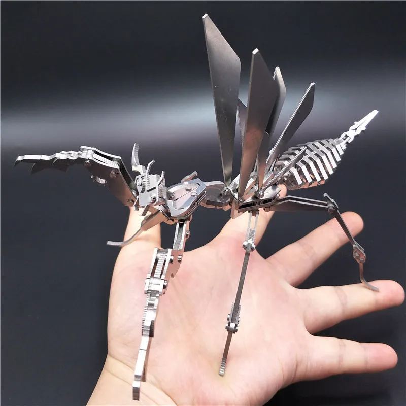 Mantis Beast 3D Metal Stainless Steel DIY Jigsaw Puzzle Model Creative Ornaments Gift Screwdriver Toy Scale Construction Vehicl