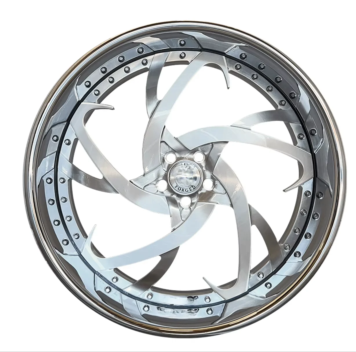 Custom 2-3PIECE 115mm 120mm ANY CUSTOM COLOR COMBO Aero-space Aluminum Rims Forged Wheel Fit For Luxury Cars