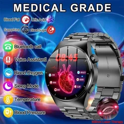 2024 neue Laser therapie Blutzucker Smartwatch Männer Herzfrequenz Harnsäure gesunde IP68 wasserdichte Smartwatch für Huawei Xiaomi