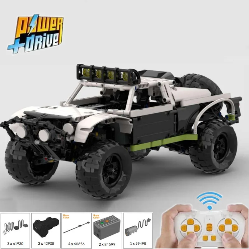 

New MOC BAJA TROPHY TRUCK Double Trouble Pickup Building Blocks Bricks DIY Assembly Model Creative Display Toys Birthday Gifts