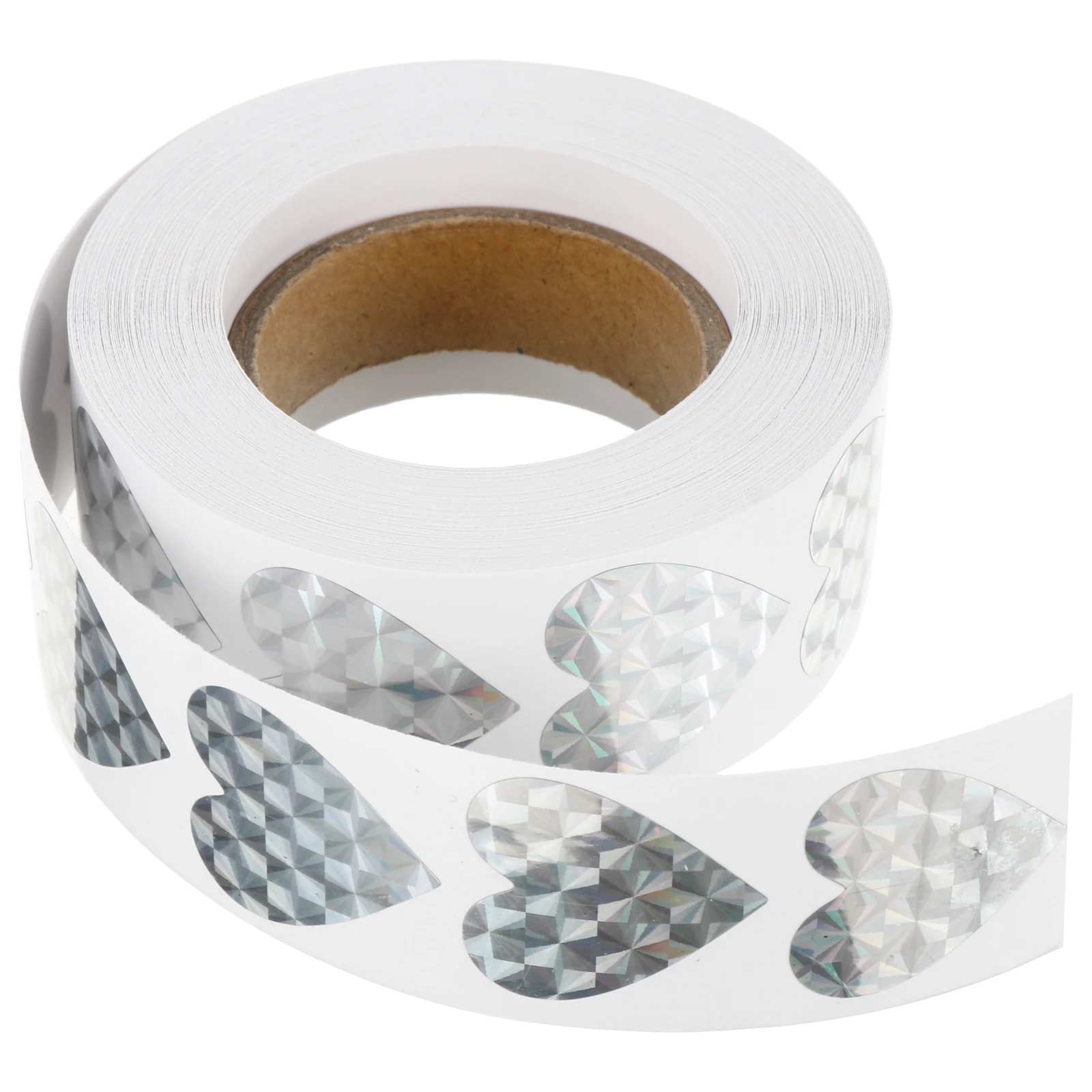 

Heart Shaped Sealing Stickers Creative DIY Decorative Labels for Gift Wrapping Green Laser Paper Self Adhesive