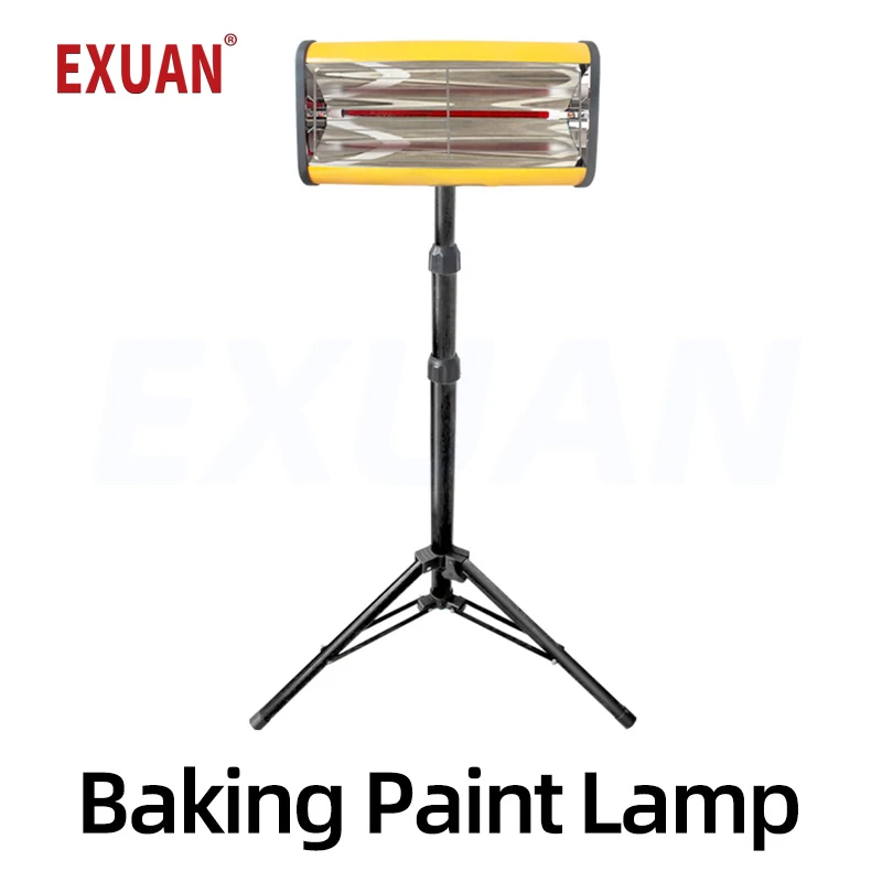 1050W Shortwave Infrared Paint Curing Lamp Mobile Infrared Varnish Drying Light Car Body Dryer Lacquer Heater Baked Paint Lamp