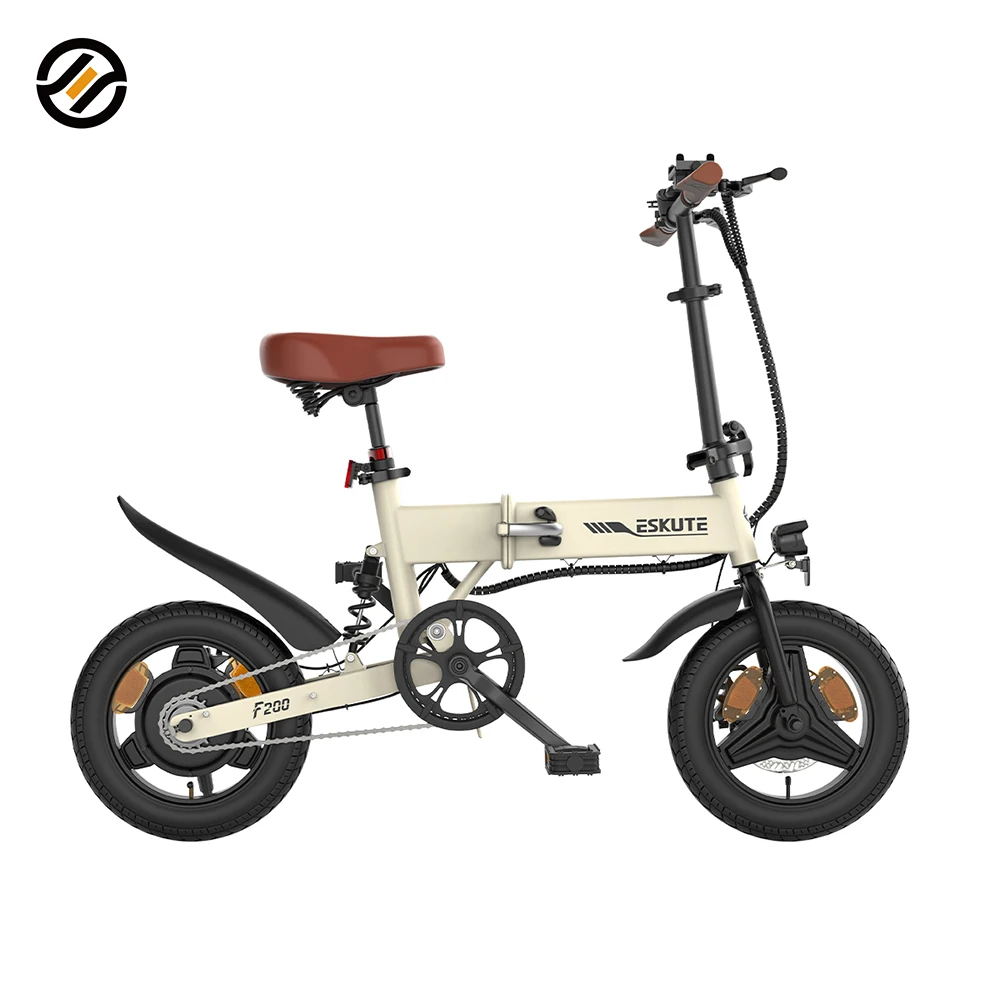 

ESKUTE Customize Electric Foldable Bike 250W 36V 7.8ah 14-inch 1 Speed Folding Ebike Customized Logo