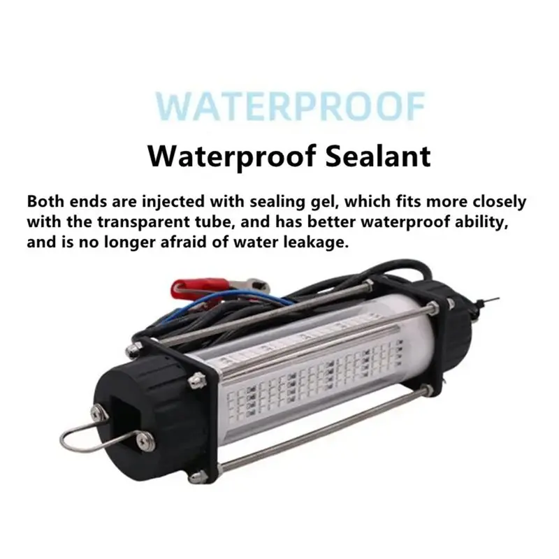 Fine Workmanship High-Power 120W DC12V LED Bait Submersible Fishing Waterproof Fish Underwater White Lure Light Night Fishing Fi