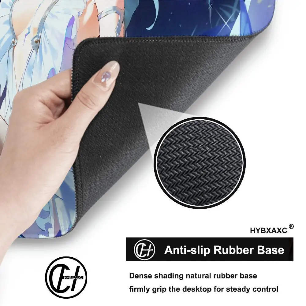 Anime Girls Gamer Wuthering Waves The Shorekeeper XXL Large Mouse Pad Non-slip Keyboard Desk Mat Mousepad