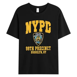 Brooklyn 99 PrecinctバッジTシャツ、夏のファッション服