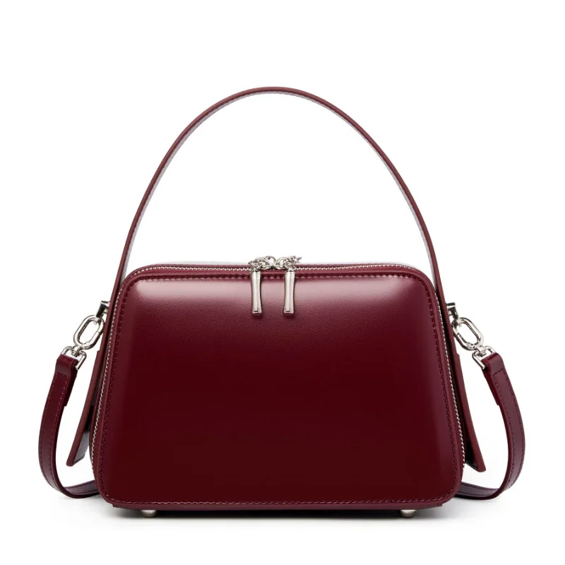 New 2025 Women's Fashion Handbags High Quality Split Leather Small Shoulder Bags Ladies Luxury Handbags Messenger Bags B376