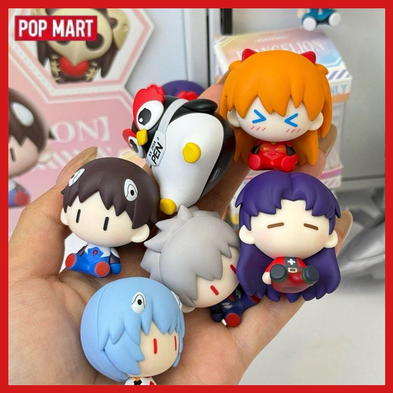 Eva Neon Genesis Evangelion Pop Mart Super Mini Figur Blind Box Magnetischer Kühlschrankmagnet Desktop-Dekoration Weihnachtsgeschenk