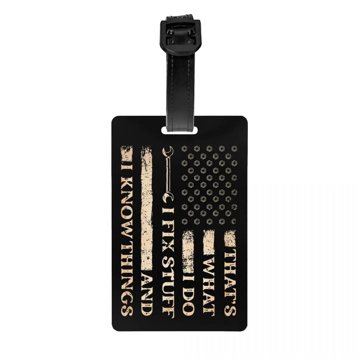 Custom I Fix Stuff Luggage Tag Custom Mechanic Engineer Gift Baggage Tags Privacy Cover ID Label