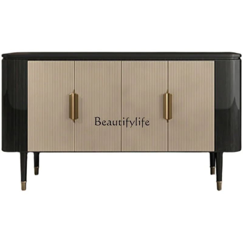 

FG11American light luxury entrance cabinet, living room wall decoration side cabinet