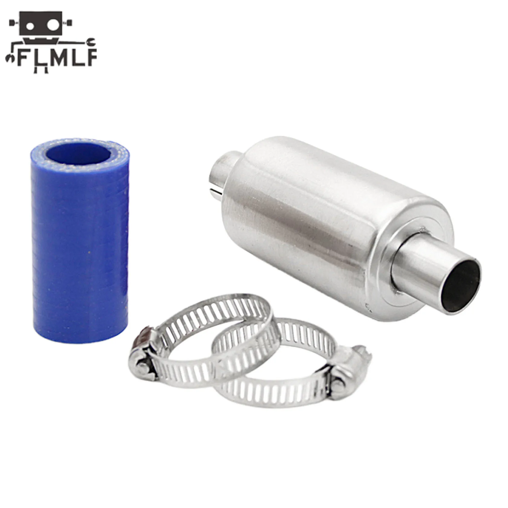 Rc Car Stainless Steel Exhaust Pipe Muffler for 1/5 HPI ROFUN ROVAN KM BAJA 5B 5T 5SC Losi 5ive-t Redcat FG Buggy Truck Parts