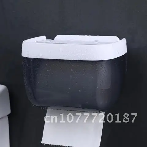 

Wall Mount Tissue Holder for Bathroom Storage Box Punch-Free Home Supplies Phone Rack Case Toilet Paper Holder Waterproof NEW