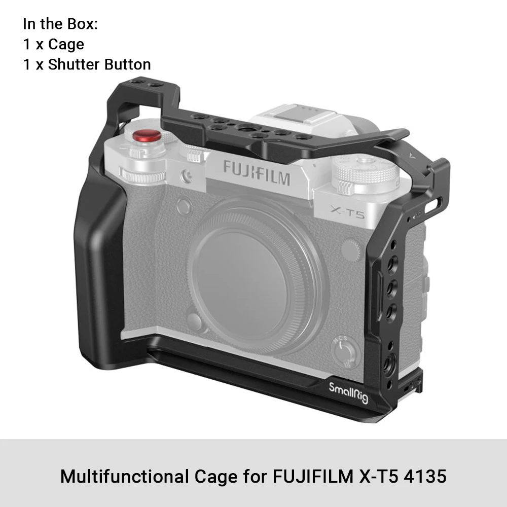 SmallRig X-T5 Camera Cage for FUJIFILM, Aluminum Camera Rig for