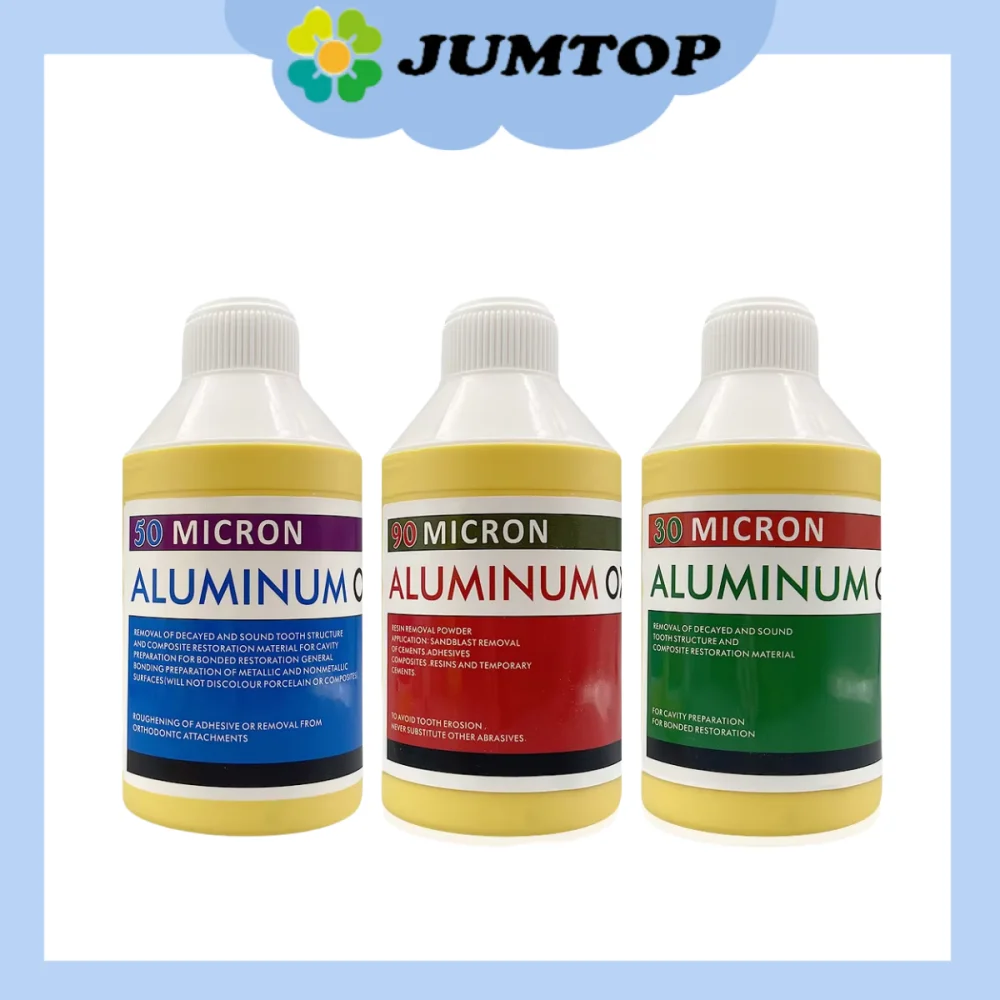 Dental Alumina Powder 90/50/30um Micron - Aluminum Oxide for Microblaster Sandblasting Machines & Dental Sandblasters