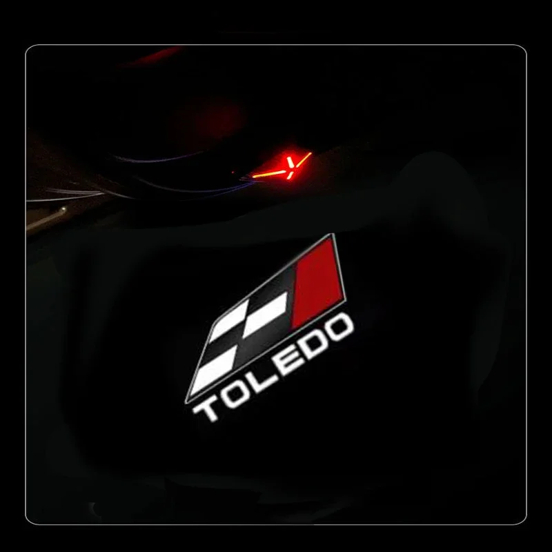 

2Pcs Car Styling Auto Door LED Decoration Wireless Welcome Light Logo Projector for SEAT Leon Alhambra Toledo Car Goods Light