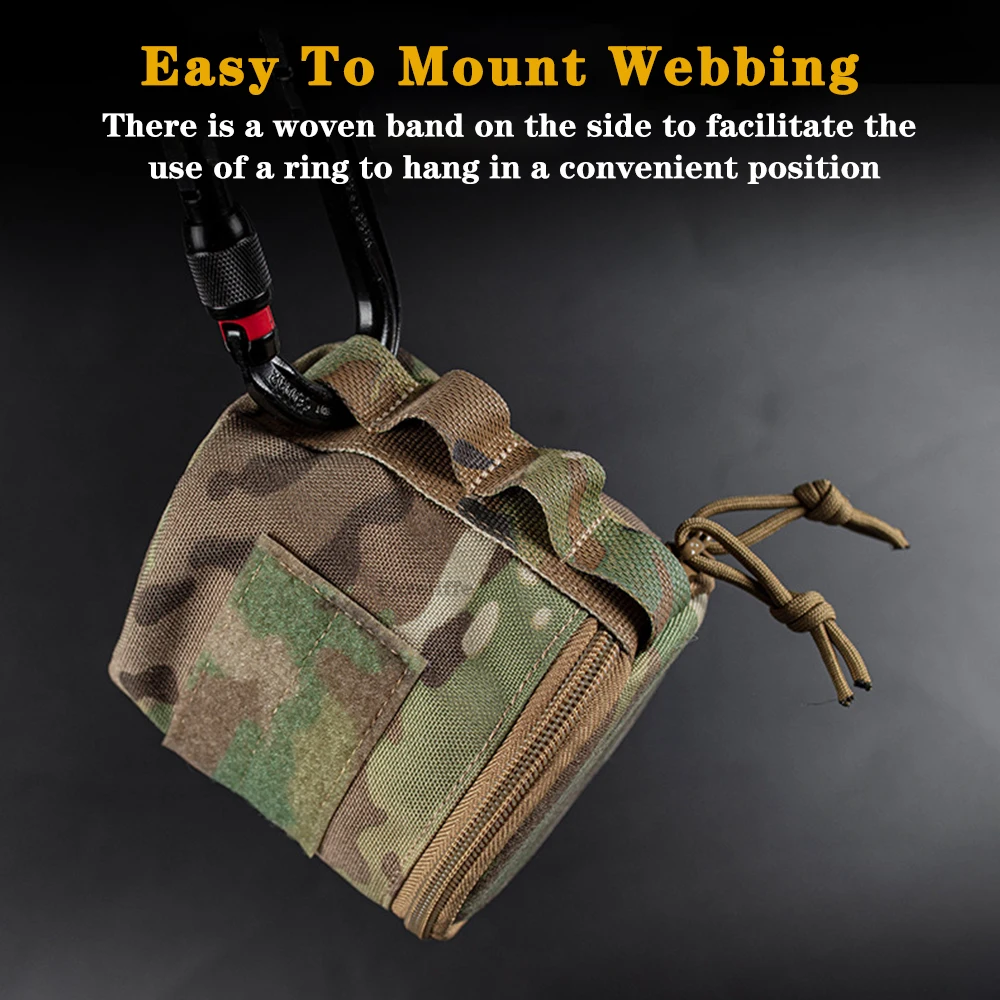 Tactical hygiene roll paper storage bag, toilet paper holder suitable for outdoor, camping hunting fishing hiking Tissue Cover