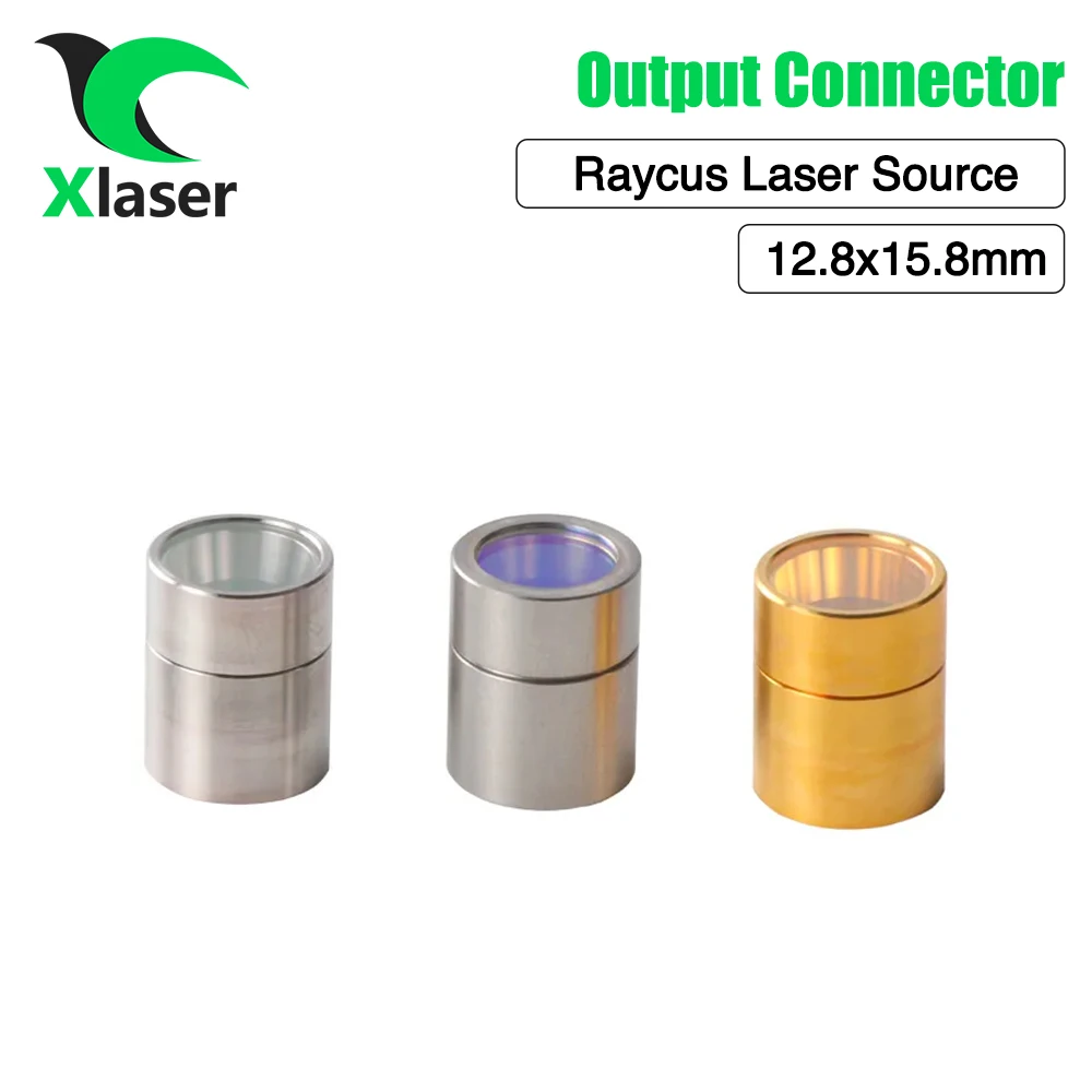 XLaser Raycus Laser Source Output Connector Protective Lens Group 12.8x15.8mm For Raycus Fiber Power Source WSX Laser Cutting