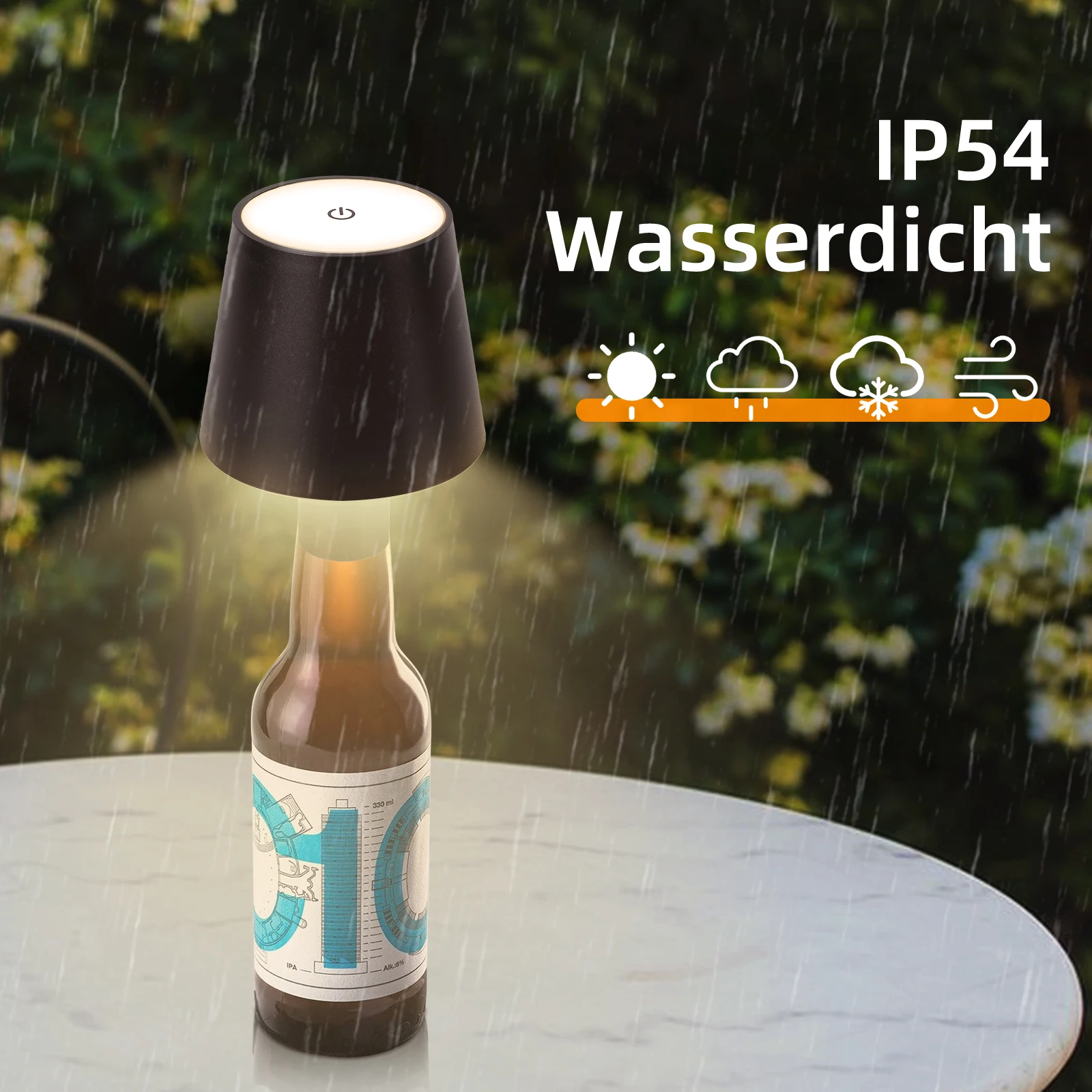 

Portable Touch Table Lamp Wireless Wine Bottle Lamp Wine Bottles Light Dining Table Light For Outdoor Use Touch Control