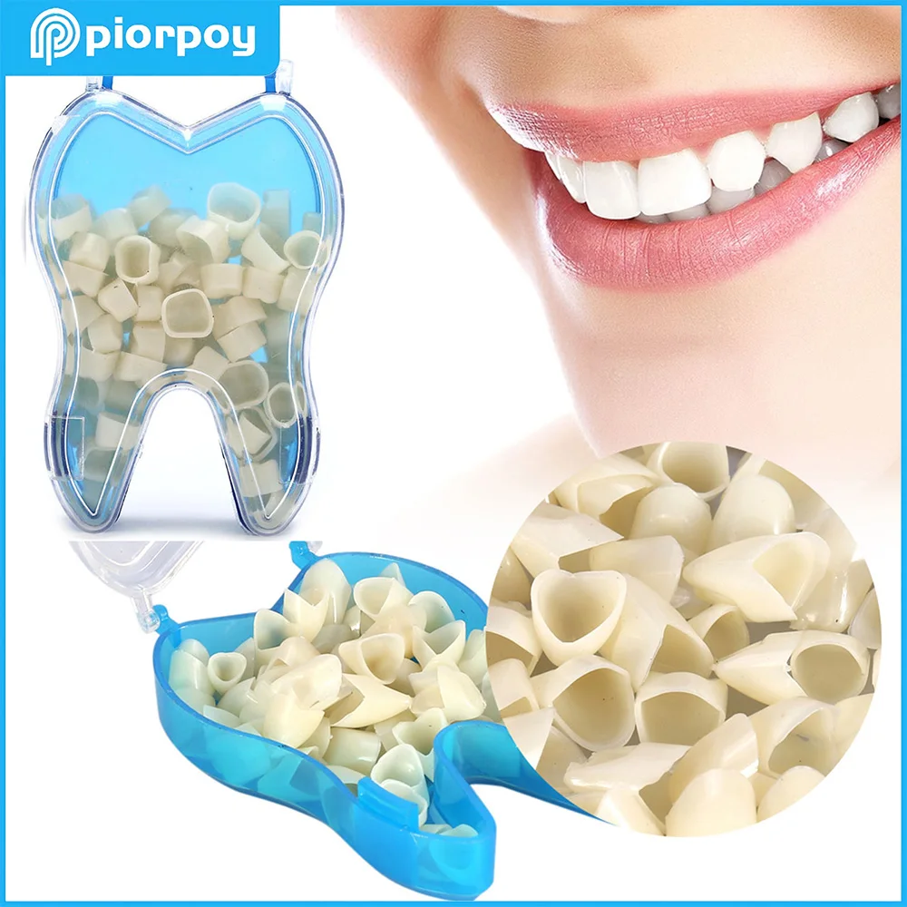 

PIORPOY50 шт./кор., стоматологические временные виниры с короной, материал, молярные зубы, отсутствие зубов, ремонт для передней задней стоматологии, продукт