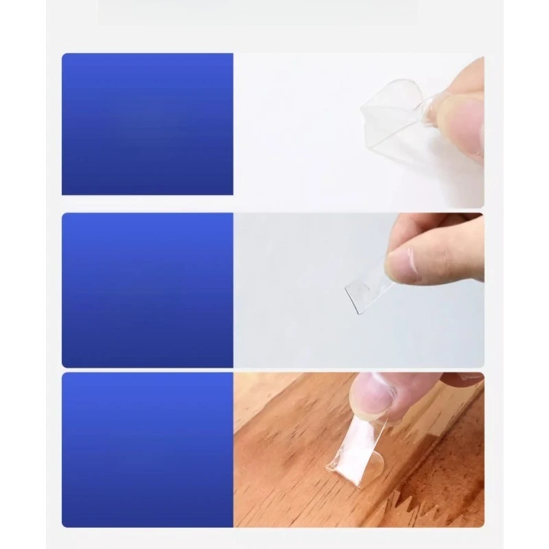 Podstawa figurki z blind boxu jest mocowana przez przezroczysty, wysokowiskozyczny, dwustronny klej nano dozujący się bez śladów.