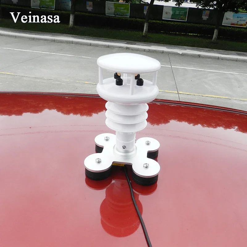 All in One Mobile Outdoor Vehicle-Mounted Ultrasonic Weather Station /RS485 Output -40C 80C Operating Temperature