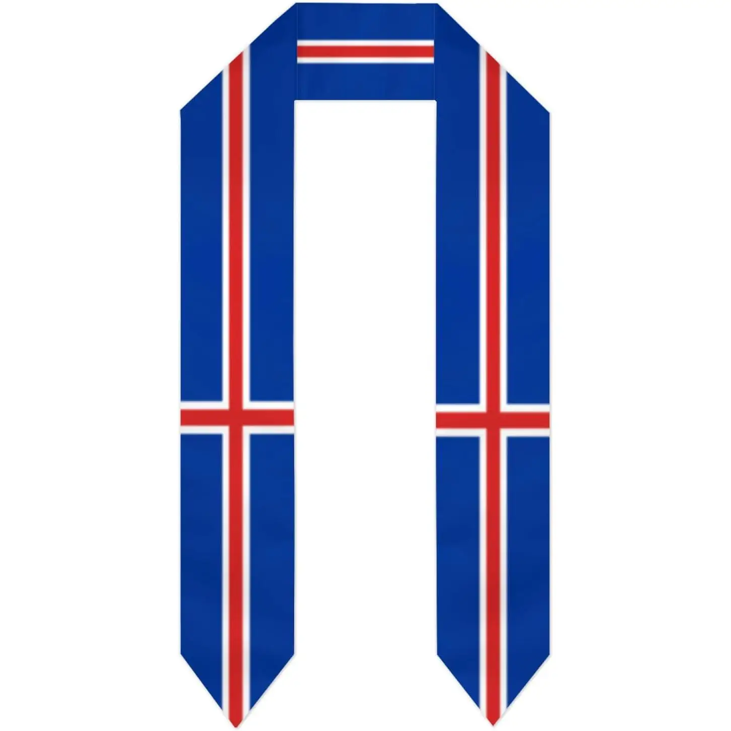 Vintage Flag Graduation Stole Scarf Shawl Sash for Abroad Student International Study Class of 2026