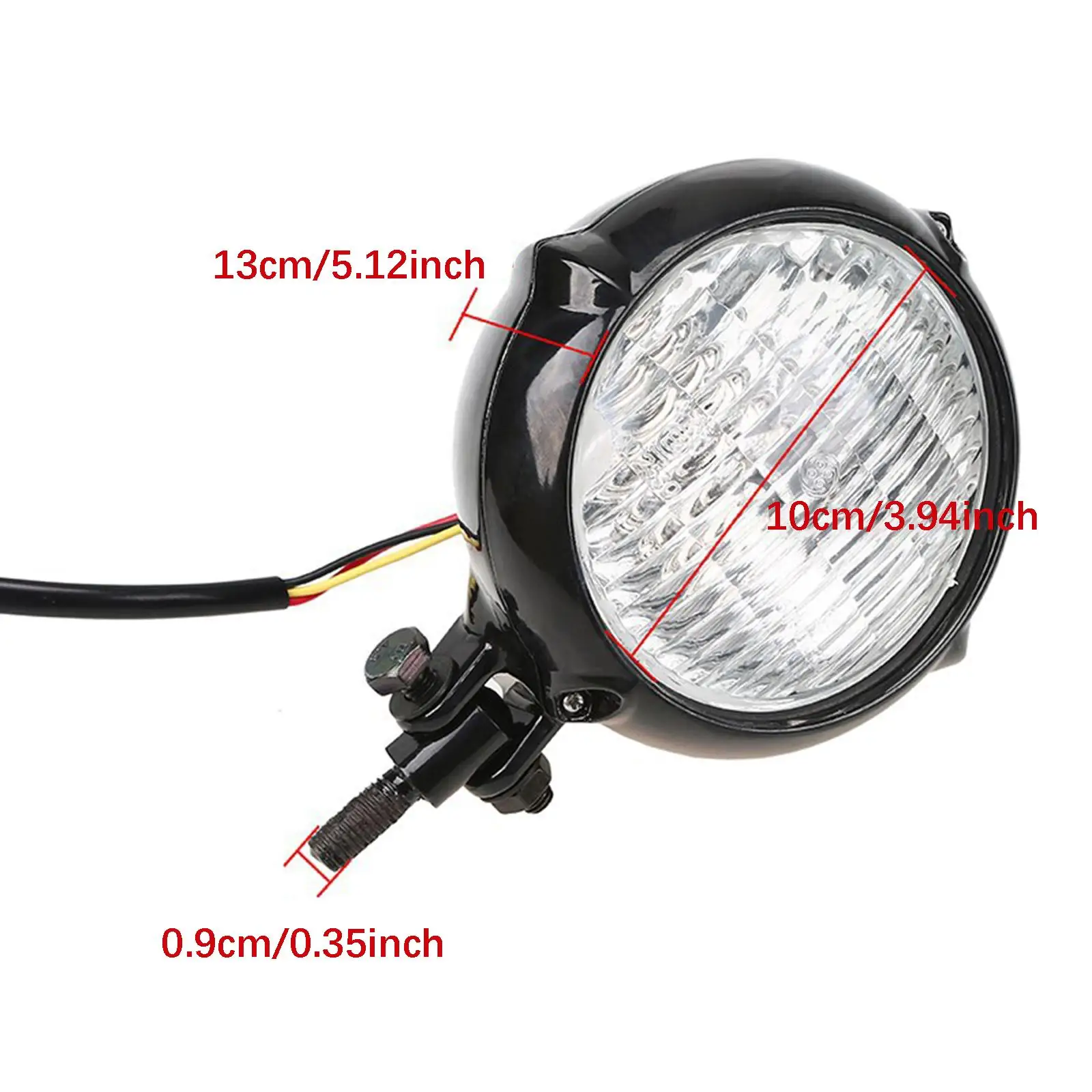 

Portable Lightweight Motorcycle Spotlight Easy Install Auxiliary Lamp for Road Bike Night Visibility