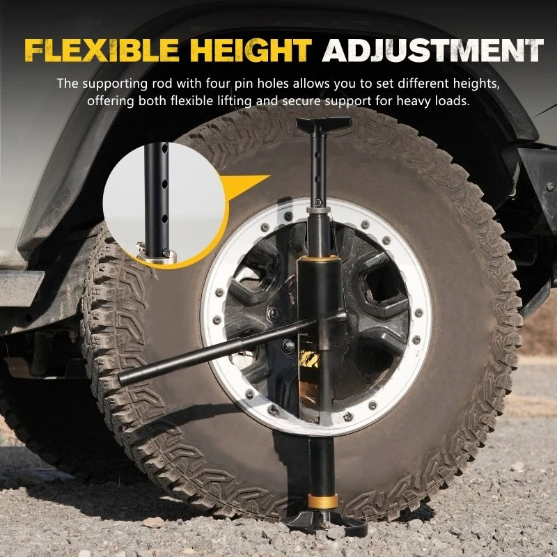 Portable Hydraulic Jack for Outdoor Off-road Escape Vehicle Farmer's Top 8 Tons Load-bearing
