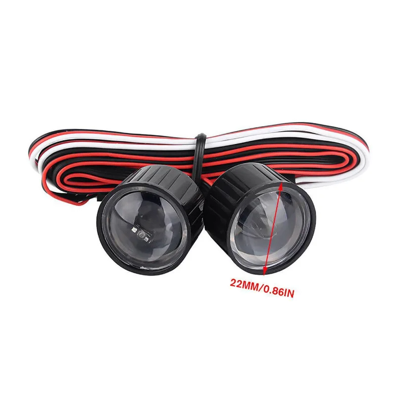 

Suitable for 1/10 RC model climbing car 313 Wrangler SCX10 90046 car shell headlights, dragon lantern spotlights, remote control