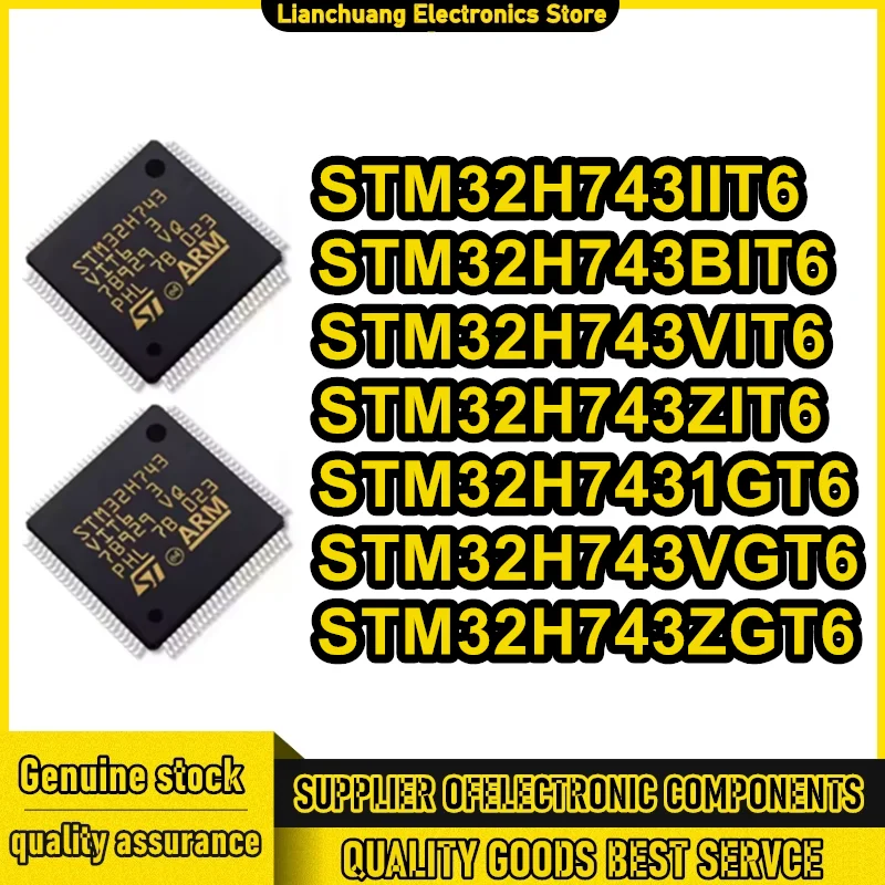 

STM32H743IIT6 STM32H743BIT6 STM32H743VIT6 STM32H743ZIT6 STM32H743IGT6 STM32H743VGT6 STM32H743ZGT6 Микросхема 100% новая, оригинальная