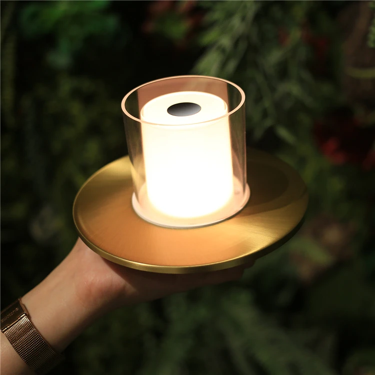 

Vintage Retro 2000mAh Rechargeable Table Lamp Light Touch Dimmable Candle Light Decorative Ambient Flameless LED Candle Lamp