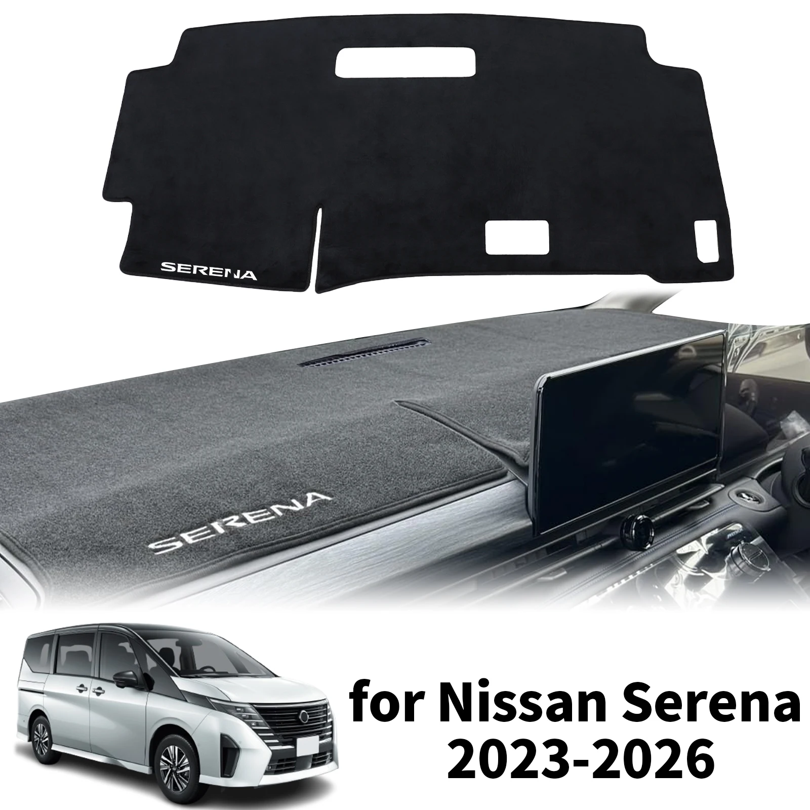 

fit for Nissan Serena C28 2023 2024 2025 2026 RHD Car Dashmat Dashboard Cover Pad Protective Carpet DashMat Sunshade Accessories