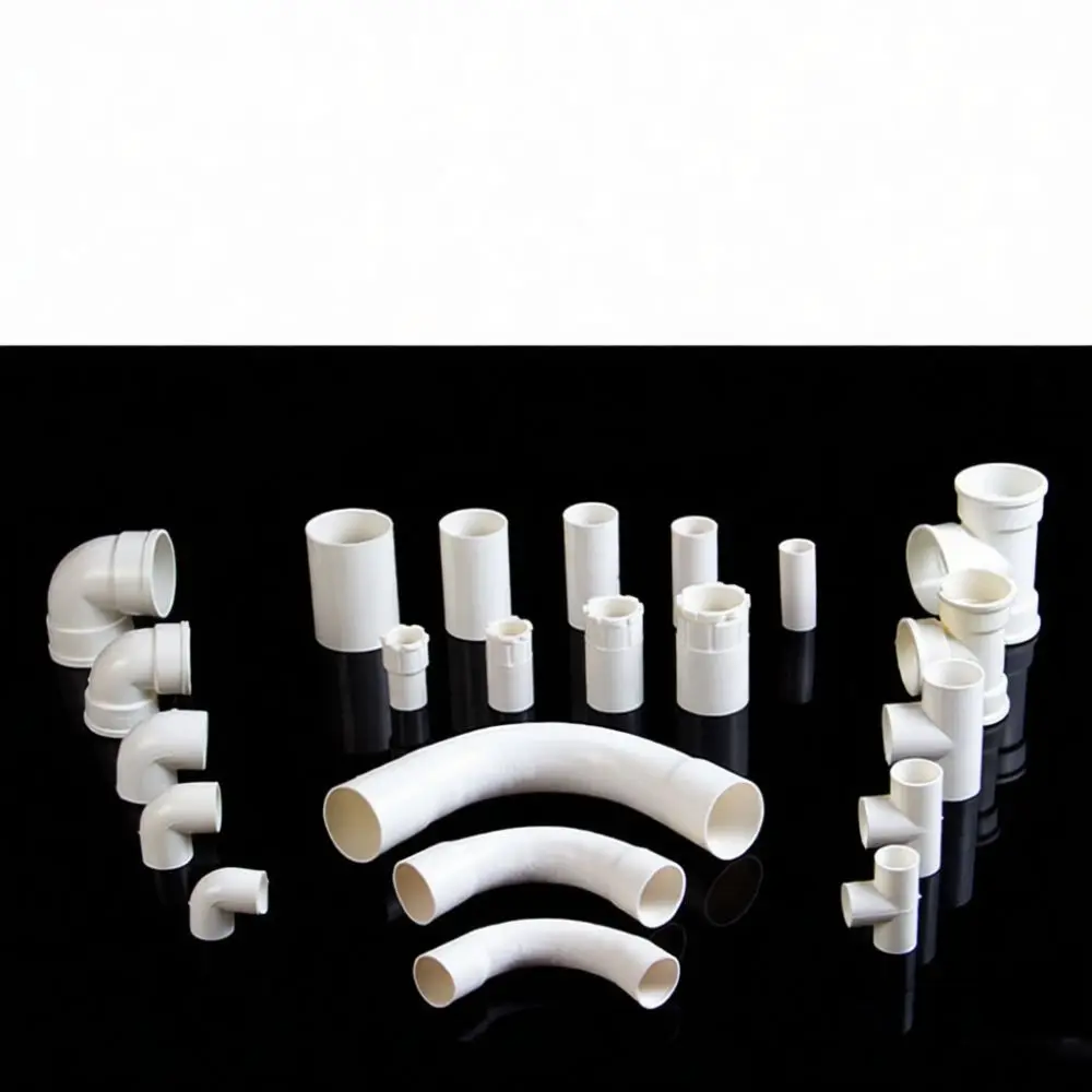 Professional Electrical Conduit Fittings PVC Elbow Tee Connector Junction Box Wiring System Infrastructure Hardware Installation