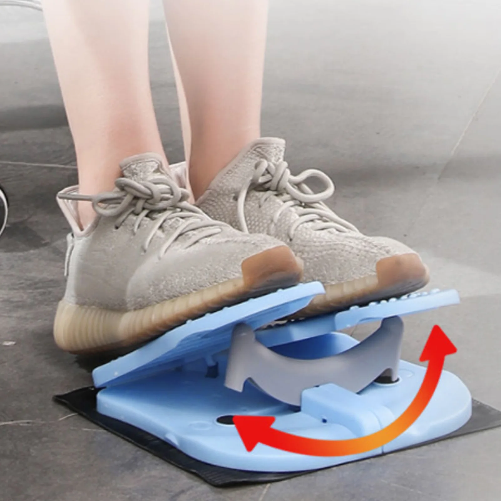 Immagine 4: Mini Stepper Arcobaleno per Stretching Gambe, Stepper Compatto Pieghevole per Allenamenti Aerobici e Stretching Polpacci