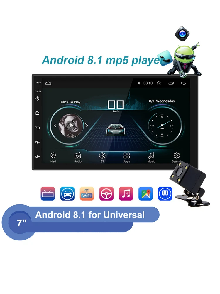 

Carnovo Android 9.0 2 Din Car Radio GPS Multimedia Player Autoradio 2G+32G For Volkswagen Nissan Toyota Hyundai Kia Ford Focus