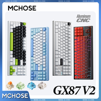 MCHOSE GX87 V2 Mechanical Keyboard CNC Aluminum Shell 3s Quick Release GAS Mount Leaf Spring Structure Customized Hifi Switch