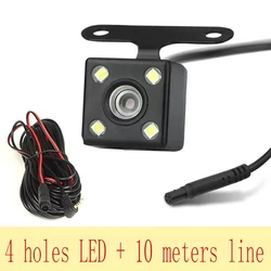 Caméra de vue arrière HD pour voiture, 4 broches, 4LED, vision nocturne, vidéo, résistant à 170, caméra de stationnement, accessoires de voiture