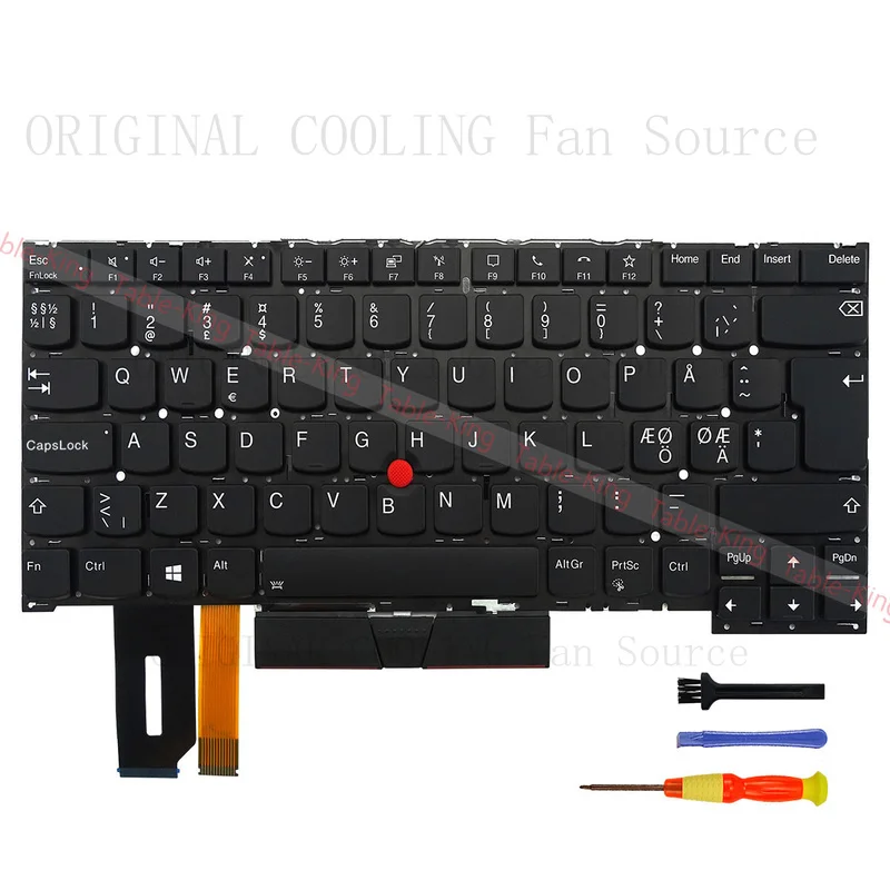 R+  Nordic Backlit Laptop Keyboard for Lenovo Thinkpad T14s Gen1/X