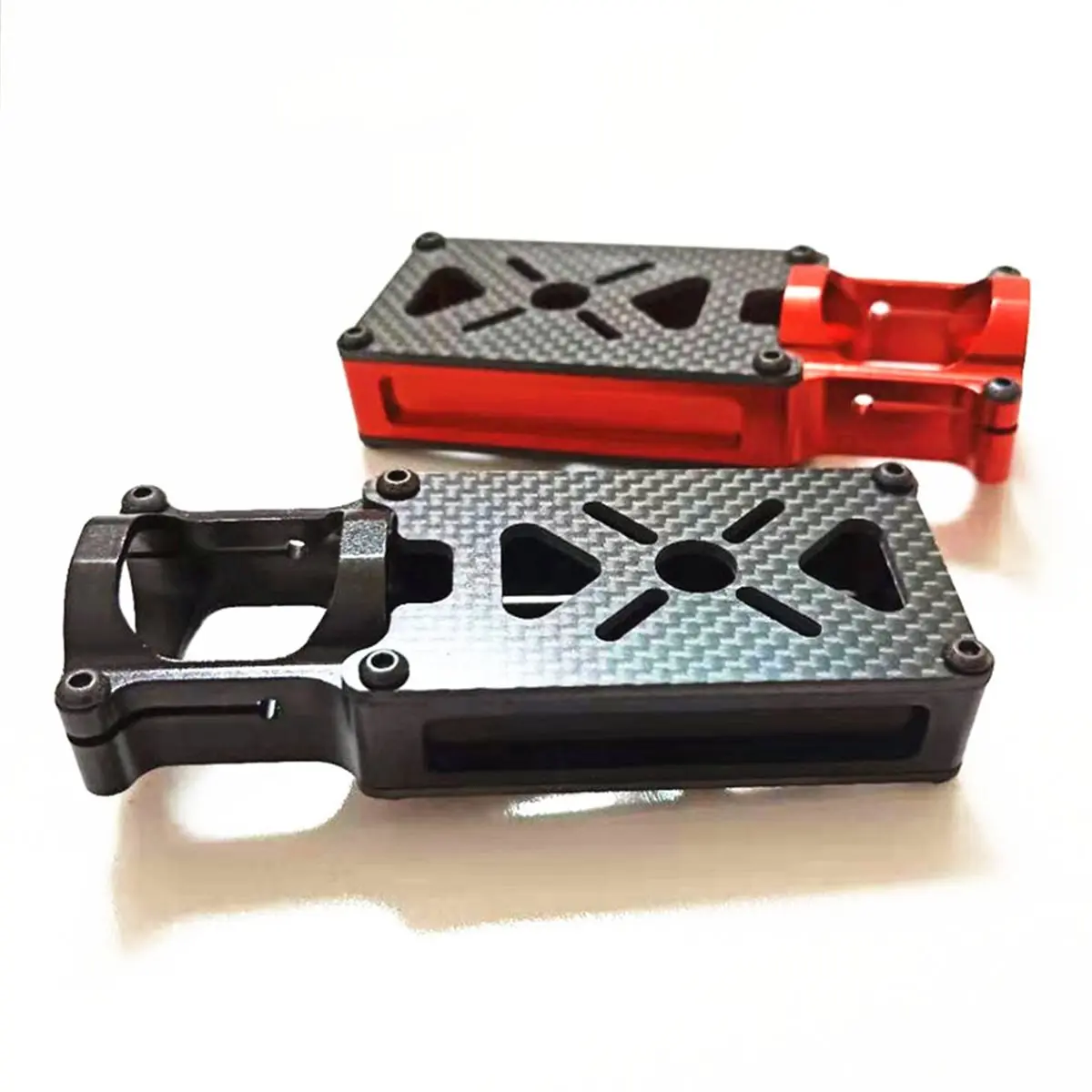 Base de montaje multimotor aleación de aluminio D25mm tubo de carbono adecuado negro