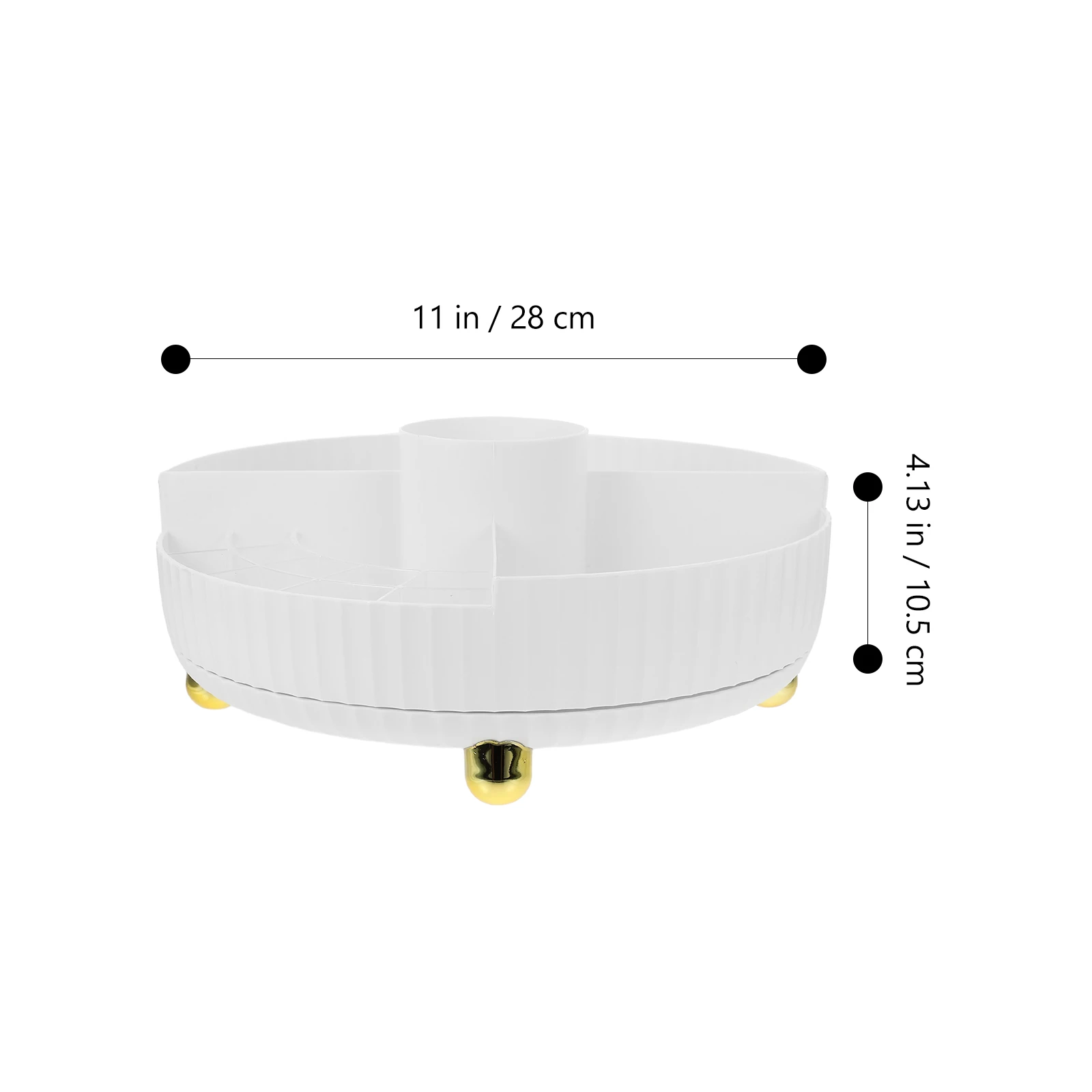 

Rotating Makeup Vanity Bathroom Organizer For Cosmetics Skin Care Perfume Storage Tray Desktop Rack Turntable Organizer Rotating