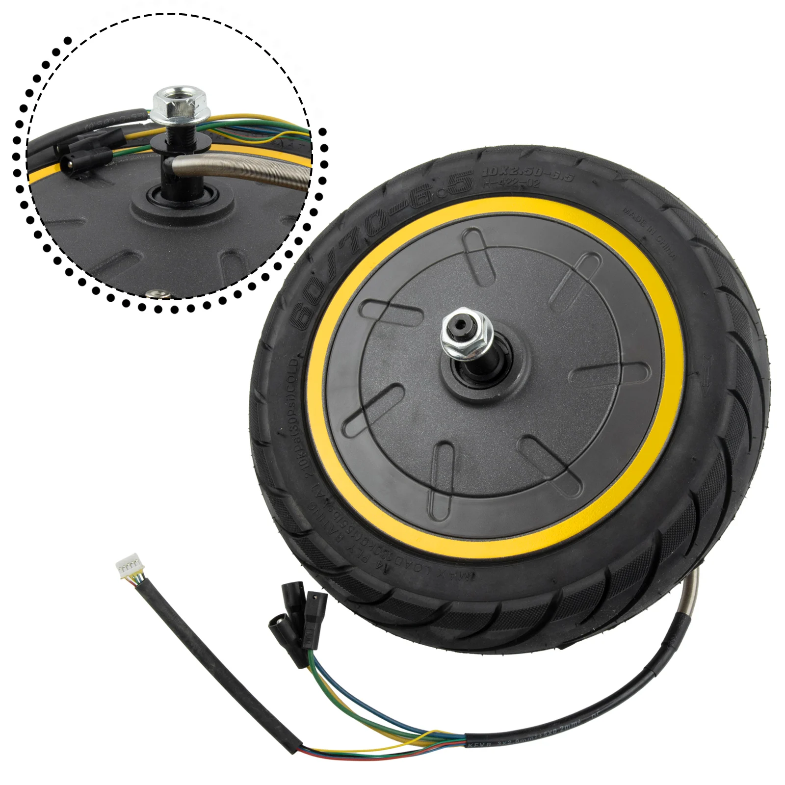 

Колесо 1 шт. двигатель резиновый + металл 36 В 350 Вт 4 кг черный электронный велосипед электрический скутер для Ninebot Max G30 совершенно новый