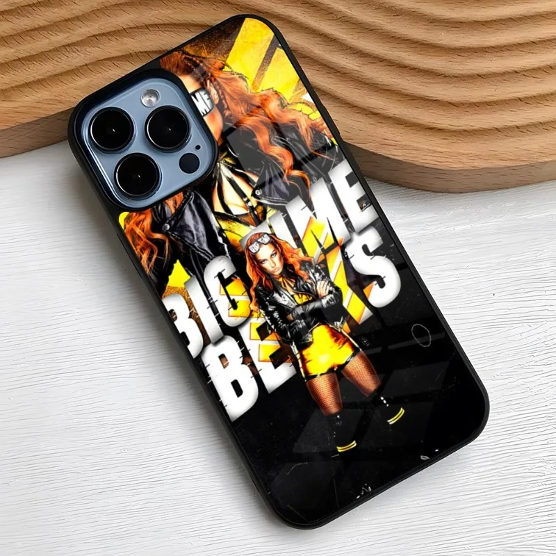 Becky Lynch casing ponsel untuk SAMSUNG, S22 S20 ULTRA S21 S30 23 Note5 7 8 9 10 S7edge S8 Plus S9 S10E Lite 2019 PC + TPU Funda