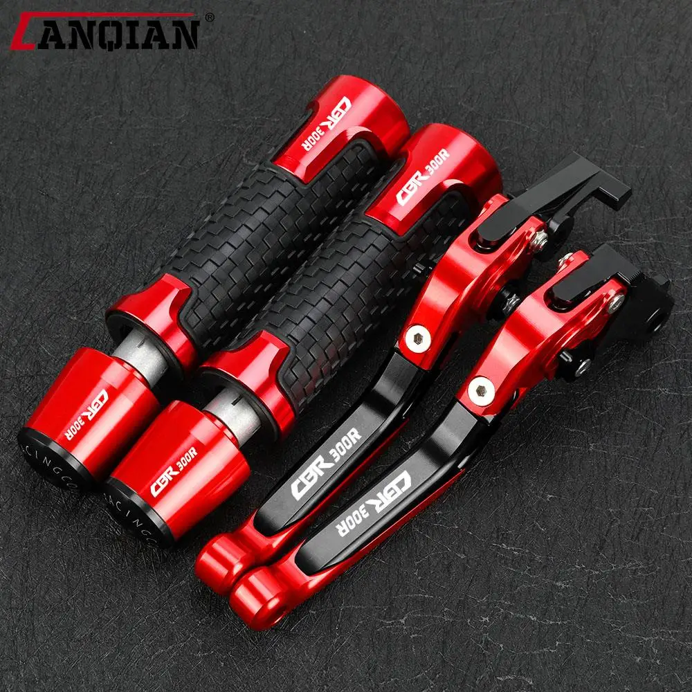 

For Honda CBR300R 2014 2015 2016 2017 2018-2023 Accessories Motorcycle Adjustable Brake Clutch Levers Handlebar Hand Grips ends