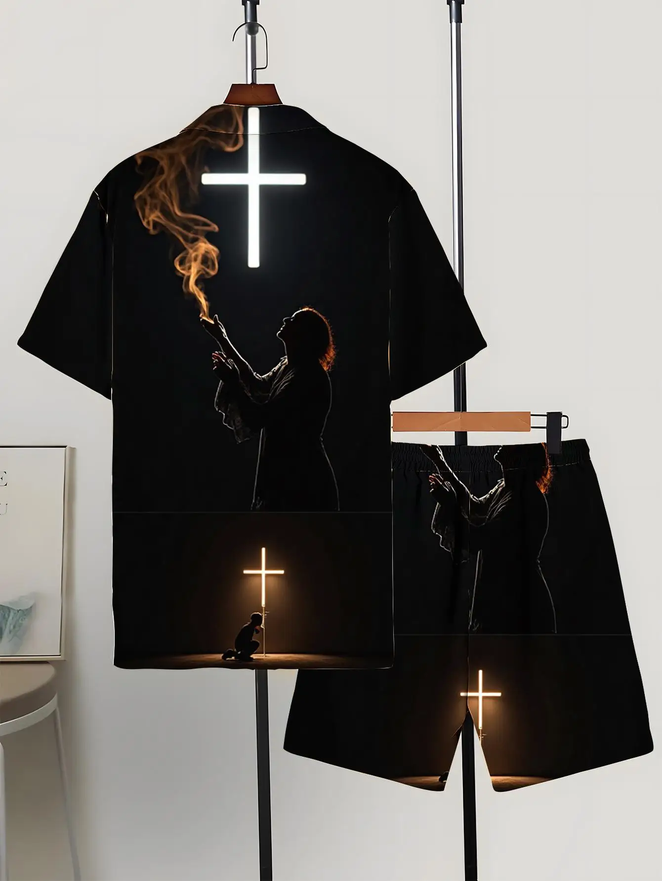 Men's Shirt Sets 2026 Spring/Summer drip clothing 3D Printed sweatshirt set Y2k tracksuits jogging set 2 piece set Graphic