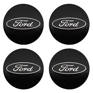 4 PCs 56/60-mm-Auto-Autorad-Center-Crash-Aufkleber-Hub-Kappe Substitution für Ford Ranger Focus Kuga Mustang S-Max Transit 6 Hauptverkauf Mustang Lenkrad -Emblem - №4