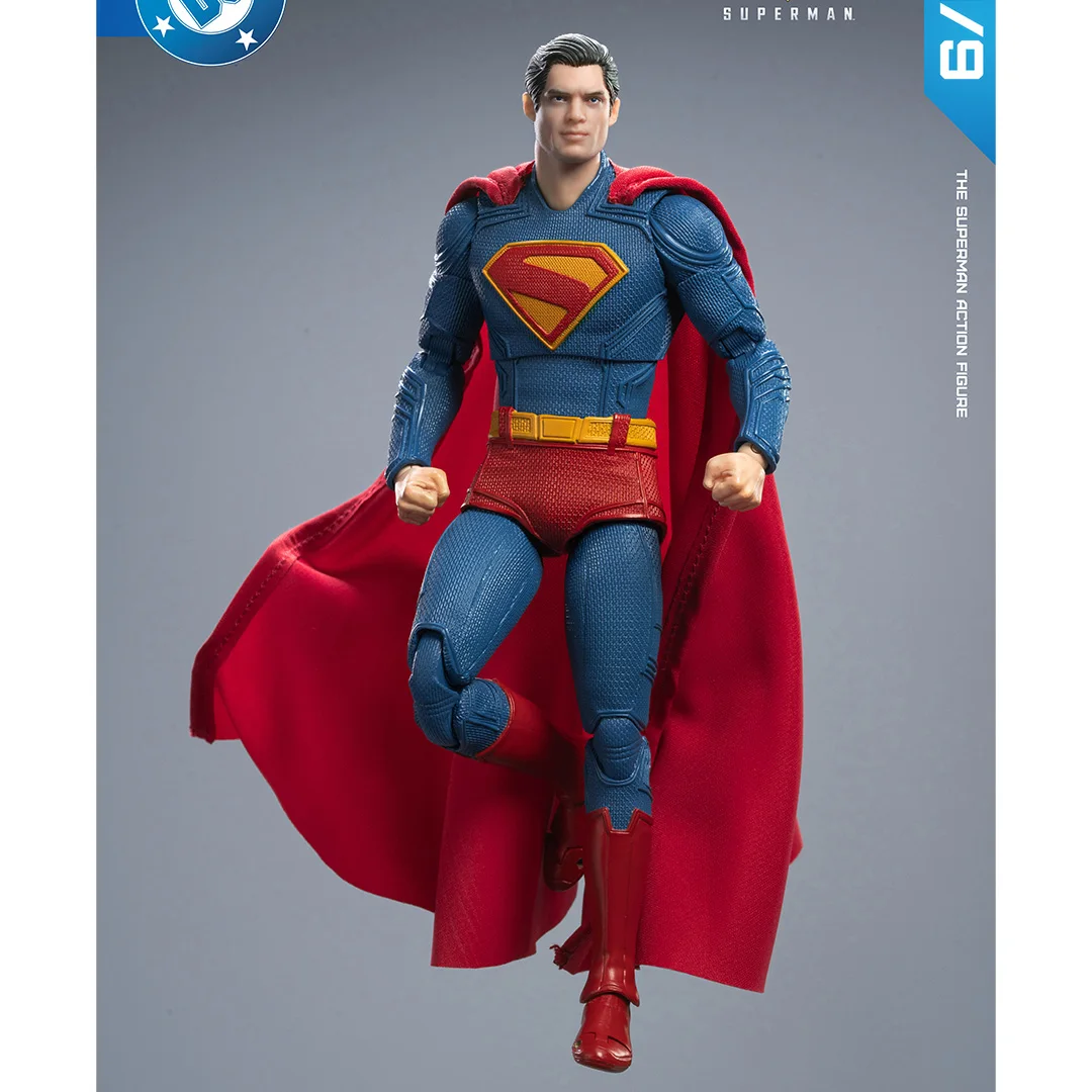 

2025 Original Fondjoy David Corenswet Superman Action Figure 1/9 New Superman Figure PVC Joint Movable Kid Toy Boy Gift