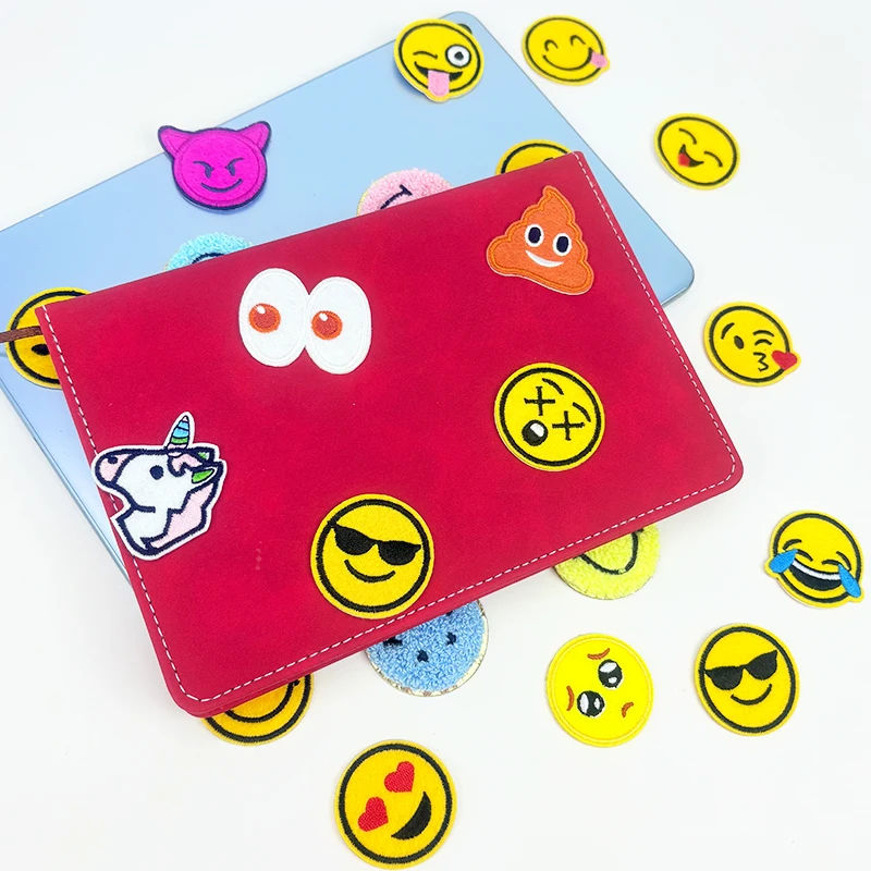 4.5cmCartoon embroidery self-adhesive patch 20pcs sticky note sticker bag accessories sticker clothing decorative cloth sticker