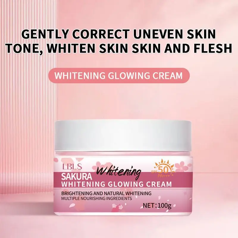 SPF50+ Brightening Day Cream 100g Face Moisturizer Hydrating SunscreenEvens Skin Tone Non-Greasy Glow, Lightweight for Daily Use