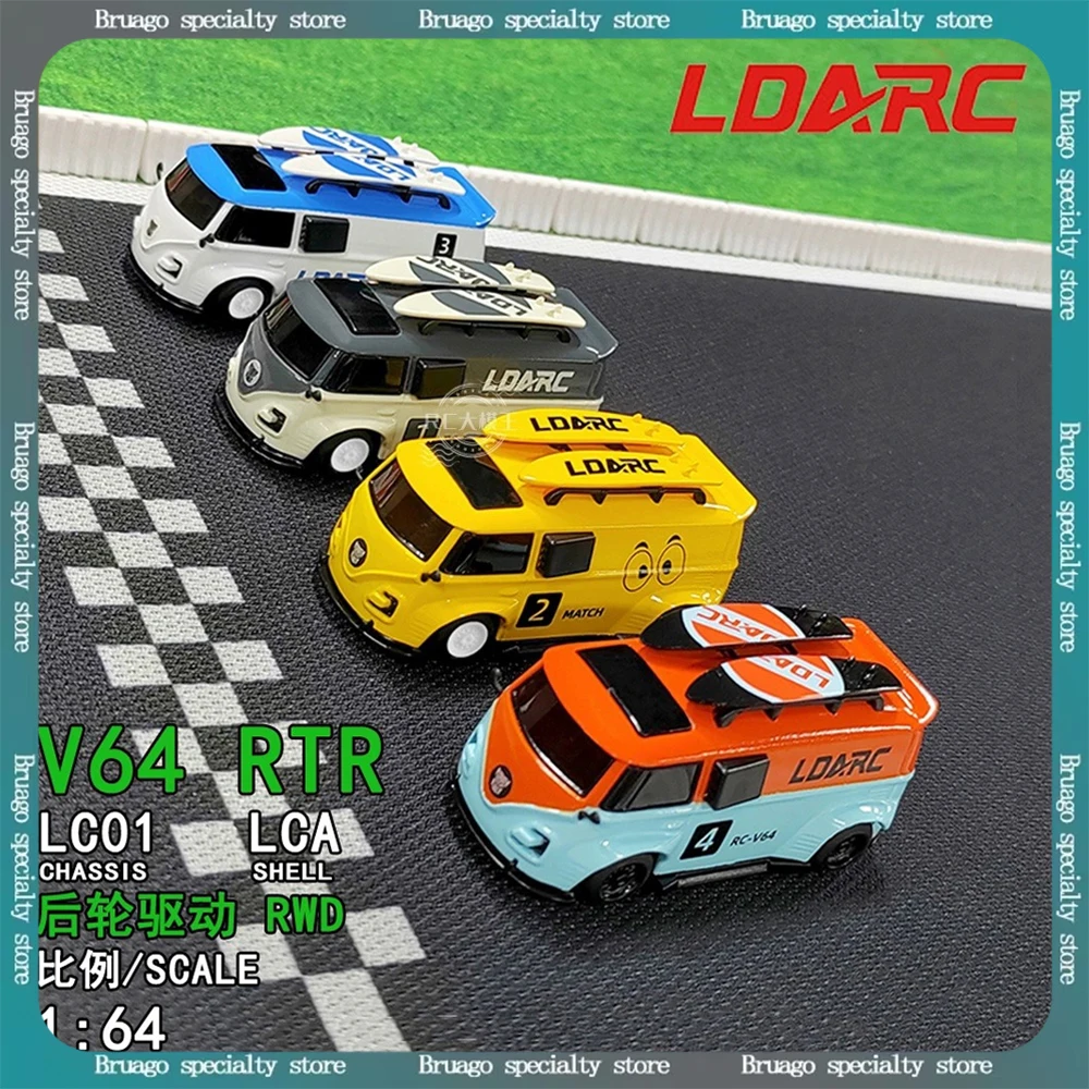 

LDARC V64 1:64 RTR Remote Control Car Miniature Scale Simulation RC Model Baking Car Racing Competition Toy Vehicle Toys Gift